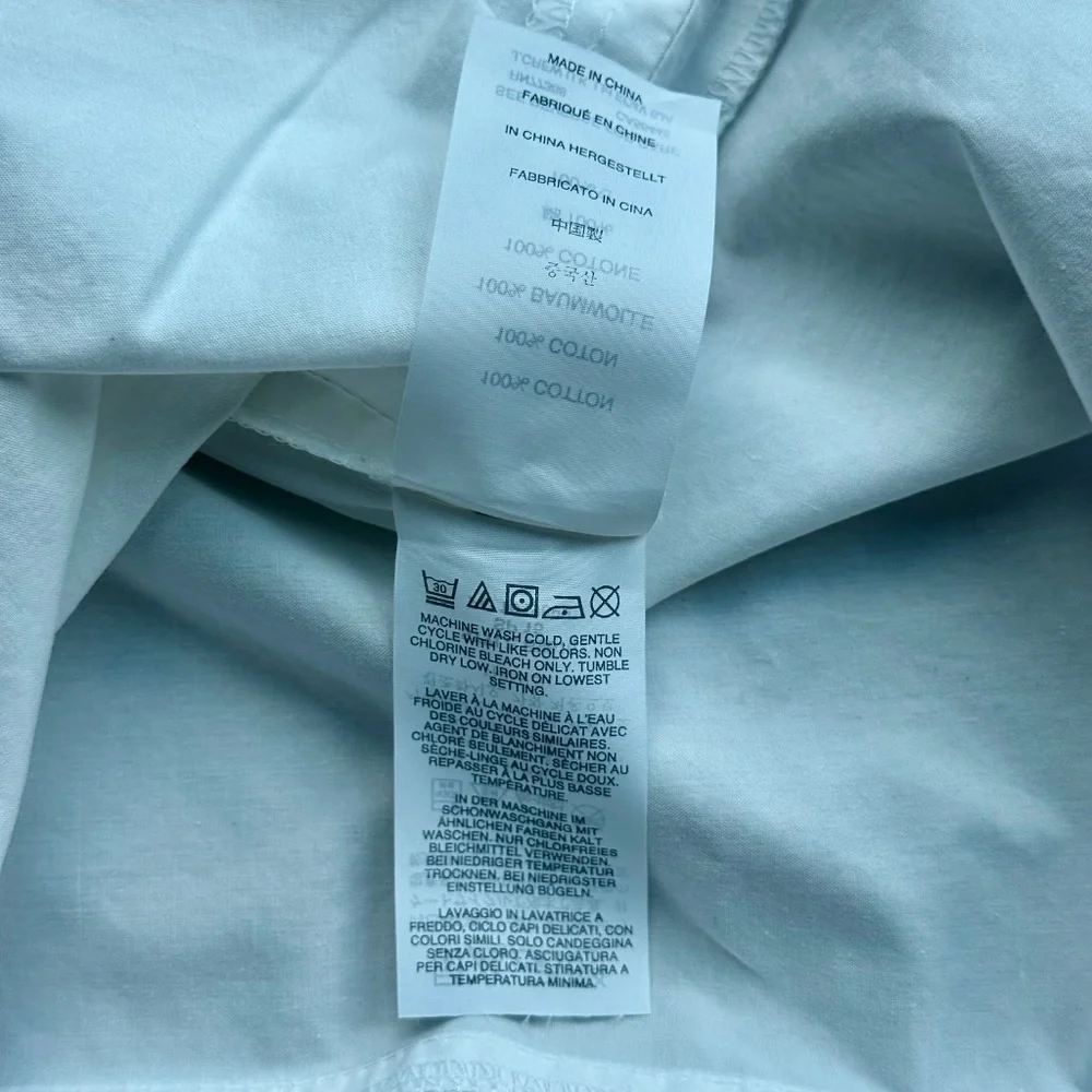 J.Crew White Cotton Tie Waist Shift Dress Short Sleeve XS